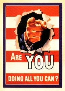 Military World War II Poster Are You Doing All You Can