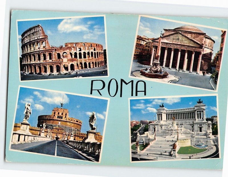 Postcard Rome Italy
