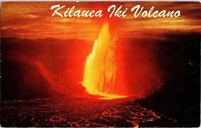 Kilauea Iki Volcano Hawaii Vintage Postcard Standard View Card 