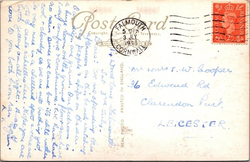 Cornwall Postcard - Gyllyngvase Beach, Falmouth  XT645