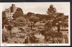 Dorset Postcard - Bournemouth, Lily Pond, Central Gardens  A7073