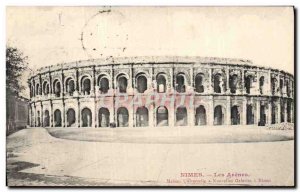 Old Postcard Nimes Les Arenes