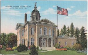 Old ROCHESTER Minnesota Minn Postcard Mn OLMSTED COUNTY COURT HOUSE