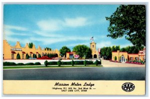 c1950 Mission Motor Lodge Second West Exterior Salt Lake City Utah UT Postcard