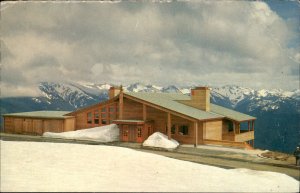 Olympic Nat Park Washington Hurricane Ridge Lodge c1950-60s Vintage Postcard