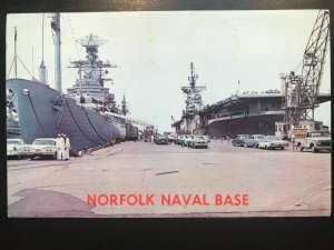 Vintage Postcard 1968 Norfolk Naval Base Norfolk Virginia