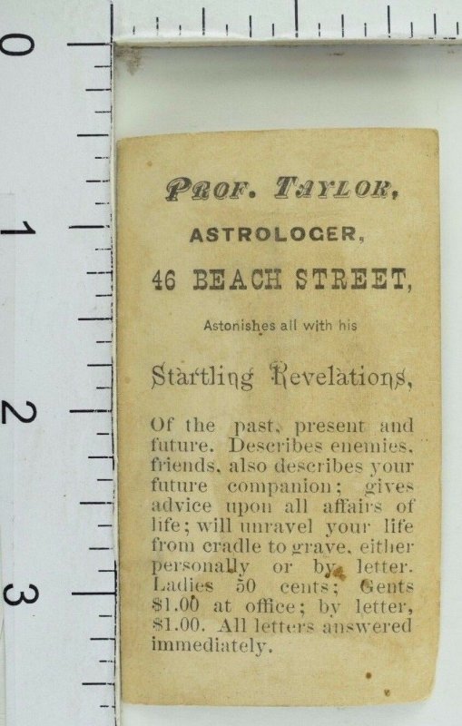 Prof. Taylor Astrologer Fortune Teller Prices Listed Apple Tree Rooster Men P49