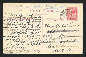 NEW ZEALAND Stamps on Postcard National Health Used c1912