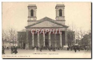 Old Postcard La Roche Sur Yon Church St Louis