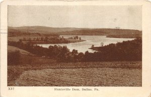 J5/ Dallas Pennsylvania Postcard c1925 Huntsville Dam Lake 27