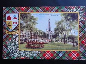 c1934 TARTANS MacLean, Princes Street Gardens & Scott Monument Edinburgh 170515