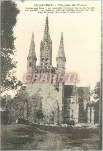 Old Postcard The Faouet Chapel St Fiacre