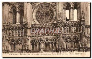 Old Postcard Cathedral of & # 39Amiens gallery of kings