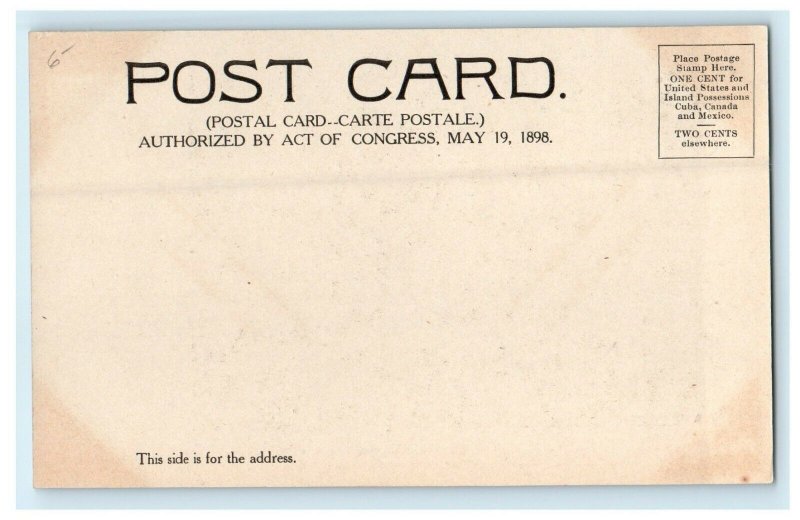 1905 View of Post Office, Augusta, Maine ME Posted Antique Postcard