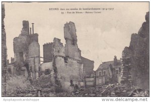 France Reims dans ses annees de Bombardements 1914-1917 Rue de Macon