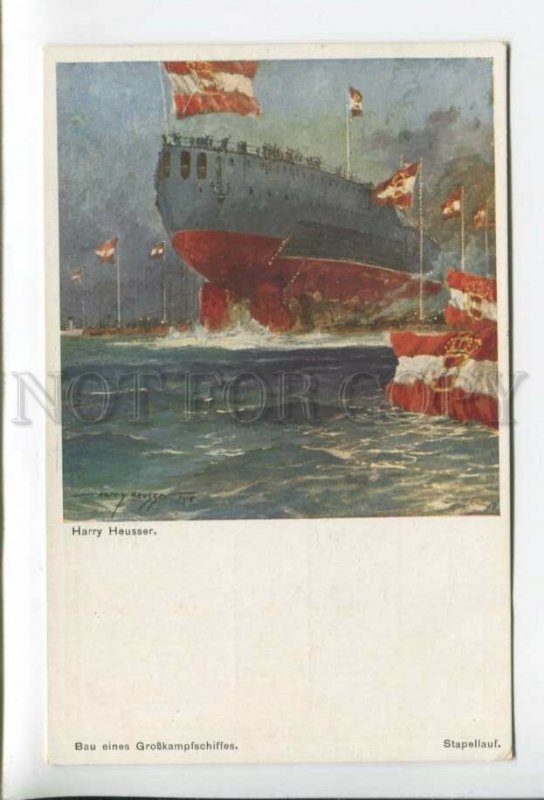 431826 Harry HEUSSER Capital ship NAVY Austria Vintage RED CROSS postcard