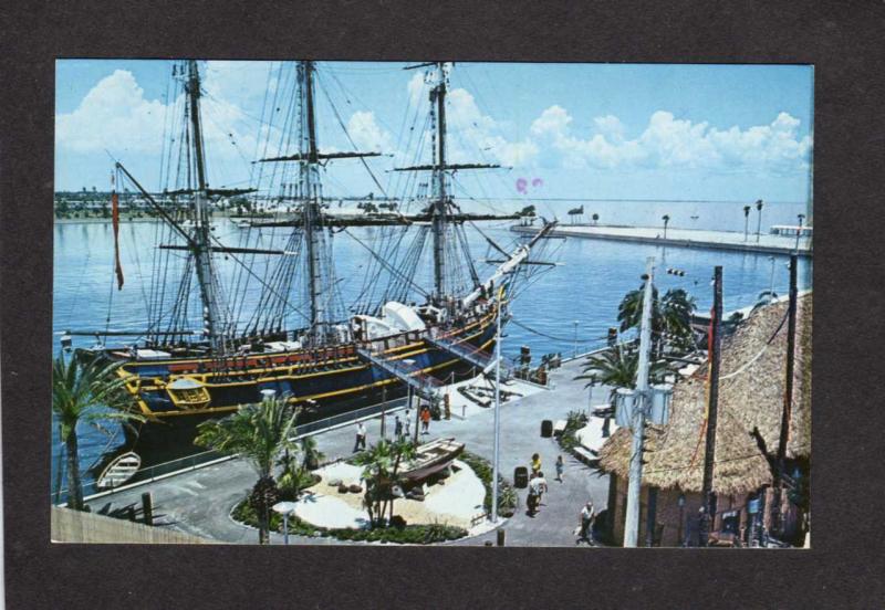 FL MGM Movie Mutiny on the Bounty Ship St Petersburg Florida Postcard