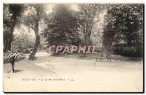 Le Havre - Le Jardin Saint Roch - Old Postcard