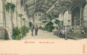 Czech Republic Karlsbad Sprudel Colonnade Karlovy Vary Vintage Postcard 07.12