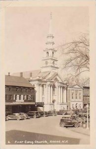 New Hampshire Keene First Congregational Church Real Photo