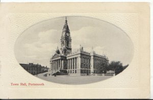 Hampshire Postcard - Town Hall - Portsmouth - Ref 5794A