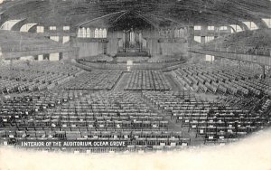 Interior of the Auditorium Ocean Grove, New Jersey  