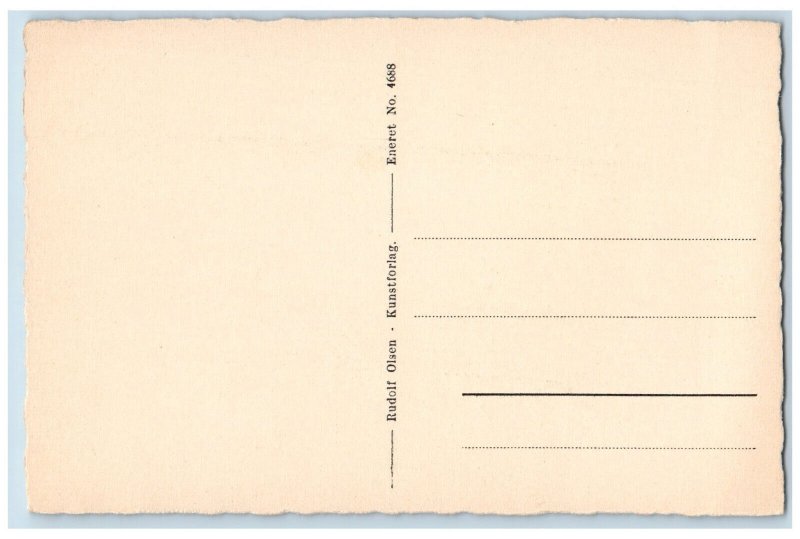 Fano Denmark Postcard View Fanoe Bad Beach c1930's Vintage Unposted