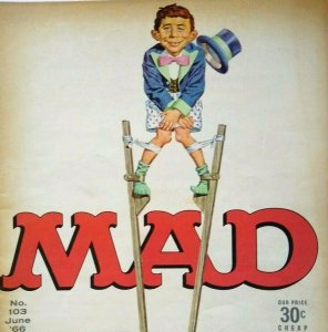 MAD Magazine June 1966 Issue 103 Movies TV Agony Of Love Honey West Anne Francis