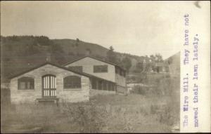 Pittsfield Adams? Written on Back The Wire Mill c1905 Real Photo Postcard