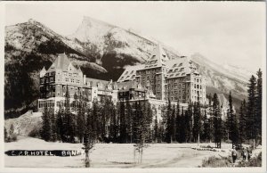 Byron Harmon Banff Alberta CPR Hotel #92 ?? Real Photo Postcard G76