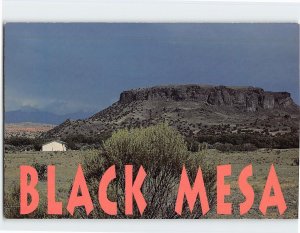 Postcard Black Mesa Rio Grande Valley New Mexico USA