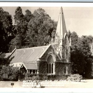 c1940s Glendale, CA RPPC Little Church of Flowers Real Photo PC Forest Lawn A37