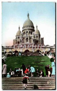 Old Postcard Paris The Sacre Coeur of Montmartre