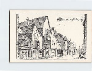 Postcard Butcher Row Salisbury England