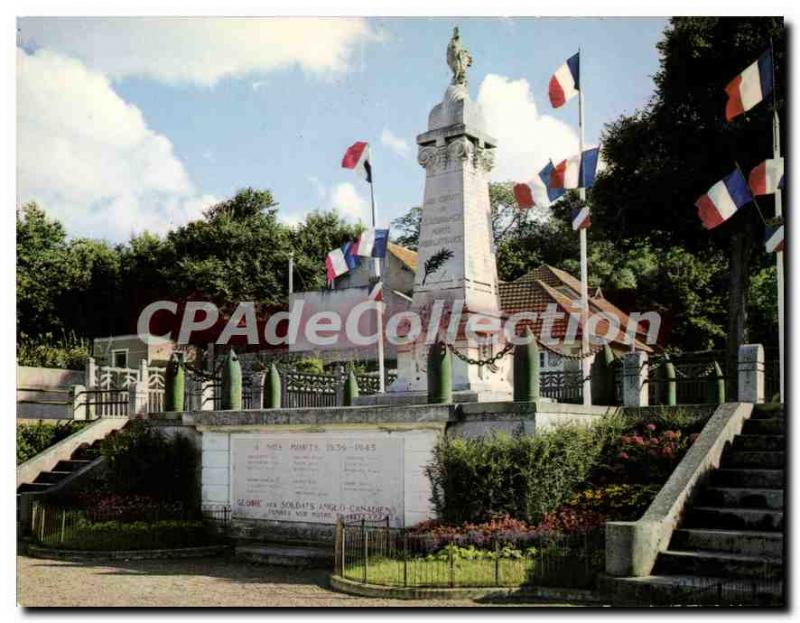 Modern Postcard Saint Aubin Sur Mer Monument Aux Morts