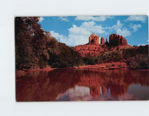 Postcard Shallow Water Crossing In Oak Creek Canyon, Arizona