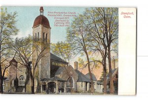 Stamford Connecticut CT Postcard 1907-1915 First Presbyterian Church