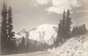 Washington Scene Automobile on Road WA Landscape Unused Don RPPC Postcard E98