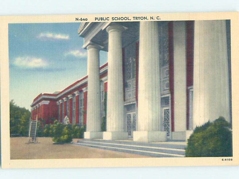 Pre-Chrome SCHOOL SCENE Tryon - Near Hendersonville North Carolina NC AH0367