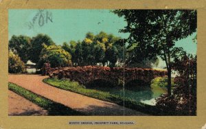 Canada Niagara Rustic Bridge Prospect Park Vintage Postcard 07.50