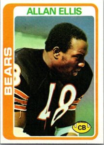 1978 Topps Football Card Allan Ellis Chicaco Bears sk7030