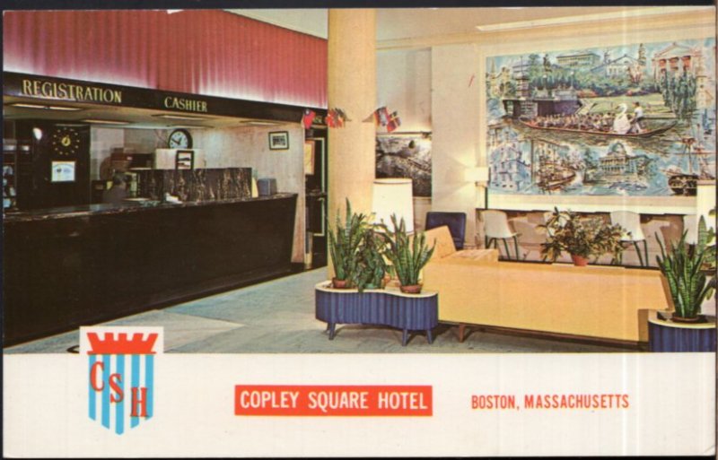 Massachusetts BOSTON Interior - Copley Square Hotel Huntington Avenue - Chrome