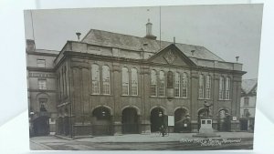 Vintage Postcard Shire Hall Monmouth Hotel Garage Boy on Bike Circa 1910