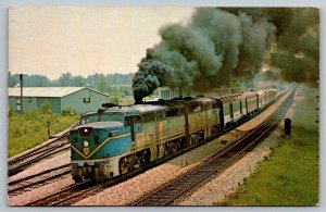 Delaware & Hudson 18 Railway Railroad Train Locomotive  Postcard