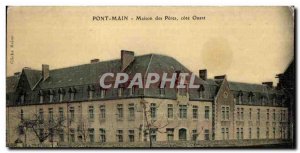 Old Postcard Pontmain house of fathers side