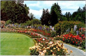 Postcard GARDEN SCENE Victoria British Columbia BC AO5738