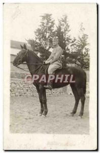 PHOTO CARD Horse Riding Equestrian Army