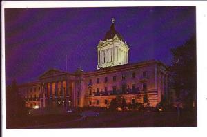 Provincial Parliment Buildings at Night, Winnipeg Manitoba