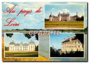 Postcard Modern Castles of the Loire Blois Chambord Cheverny