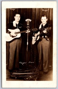 K44/ Marietta Ohio RPPC Postcard c40s Mayse Brothers Fairmont Wva Band 308